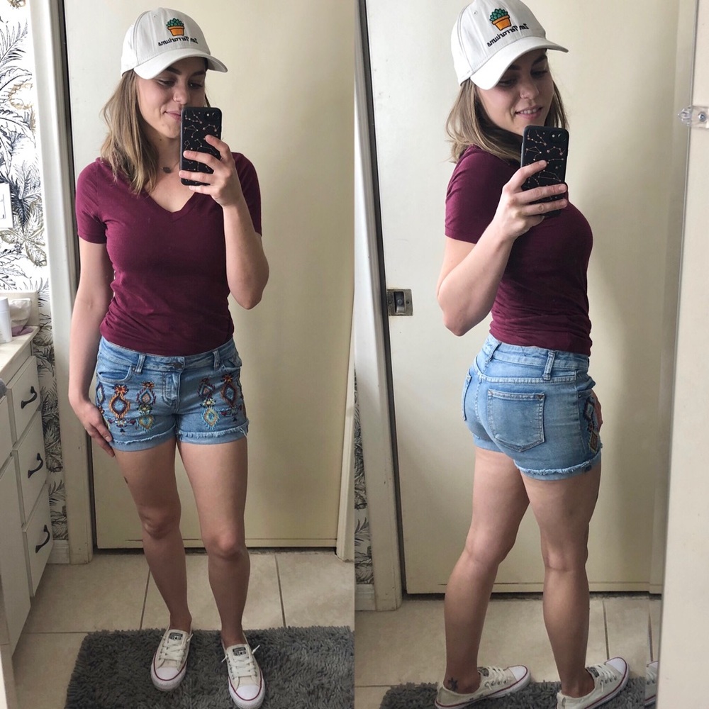 Embroidered Girls Shorts